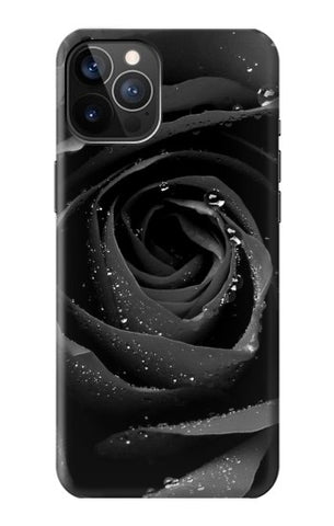 iPhone 12 Pro, 12 Hard Case Black Rose