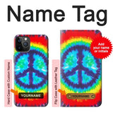 iPhone 12 Pro, 12 Hard Case Tie Dye Peace with custom name