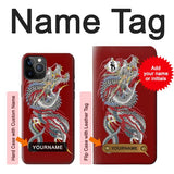 iPhone 12 Pro, 12 Hard Case Yakuza Dragon Tattoo with custom name