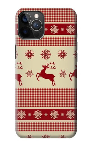 iPhone 12 Pro, 12 Hard Case Christmas Snow Reindeers