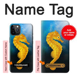 iPhone 12 Pro, 12 Hard Case Seahorse Underwater World with custom name