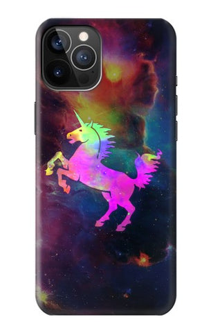 iPhone 12 Pro, 12 Hard Case Rainbow Unicorn Nebula Space
