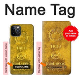 iPhone 12 Pro, 12 Hard Case One Kilo Gold Bar with custom name