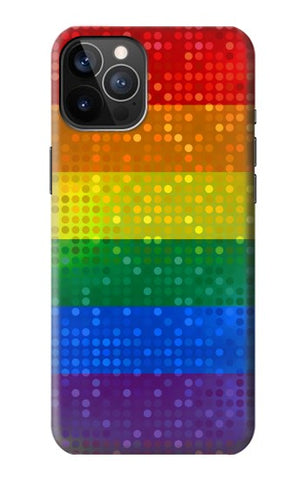 iPhone 12 Pro, 12 Hard Case Rainbow Gay LGBT Pride Flag