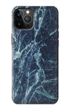 iPhone 12 Pro, 12 Hard Case Light Blue Marble Stone Texture Printed