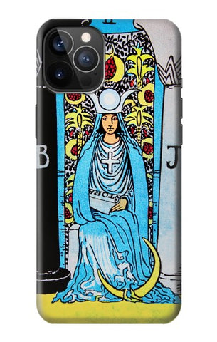 iPhone 12 Pro, 12 Hard Case The High Priestess Vintage Tarot Card