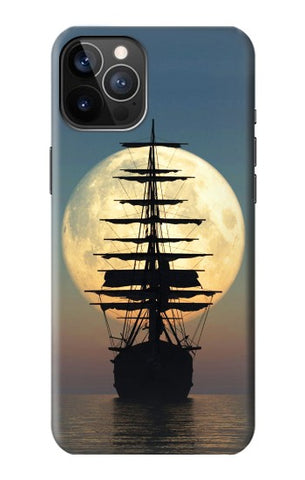 iPhone 12 Pro, 12 Hard Case Pirate Ship Moon Night