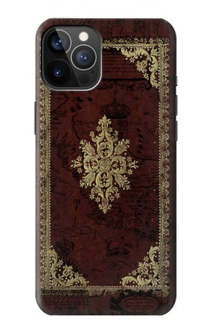 iPhone 12 Pro, 12 Hard Case Vintage Map Book Cover