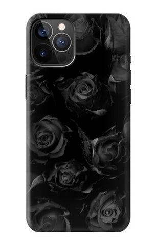 iPhone 12 Pro, 12 Hard Case Black Roses