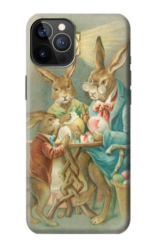 iPhone 12 Pro, 12 Hard Case Easter Rabbit Family