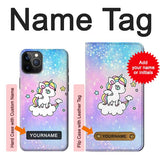 iPhone 12 Pro, 12 Hard Case Cute Unicorn Cartoon with custom name