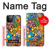 iPhone 12 Pro, 12 Hard Case Colorful Flowers Pattern with custom name