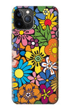 iPhone 12 Pro, 12 Hard Case Colorful Flowers Pattern
