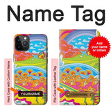 iPhone 12 Pro, 12 Hard Case Hippie Art with custom name