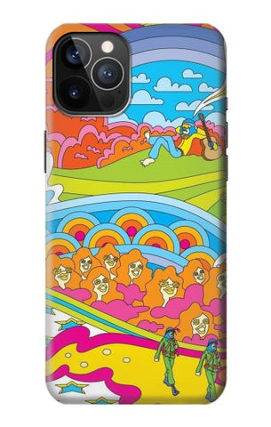 iPhone 12 Pro, 12 Hard Case Hippie Art