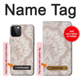 iPhone 12 Pro, 12 Hard Case Mandal Line Art with custom name