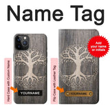 iPhone 12 Pro, 12 Hard Case Viking Tree of Life Symbol with custom name