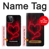 iPhone 12 Pro, 12 Hard Case Devil Heart with custom name