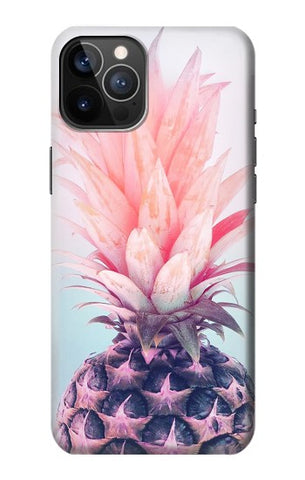 iPhone 12 Pro, 12 Hard Case Pink Pineapple