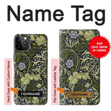 iPhone 12 Pro, 12 Hard Case William Morris with custom name