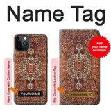 iPhone 12 Pro, 12 Hard Case Persian Carpet Rug Pattern with custom name