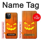 iPhone 12 Pro, 12 Hard Case Pumpkin Halloween with custom name