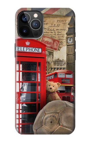 iPhone 12 Pro, 12 Hard Case Vintage London British