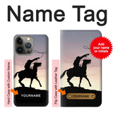 iPhone 13 Pro Hard Case Cowboy with custom name