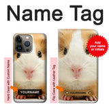 iPhone 13 Pro Hard Case Cute Guinea Pig with custom name