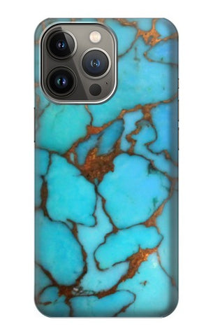 iPhone 13 Pro Hard Case Aqua Turquoise Rock