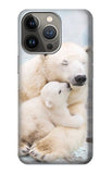 iPhone 13 Pro Hard Case Polar Bear Hug Family