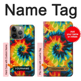 iPhone 13 Pro Hard Case Tie Dye with custom name