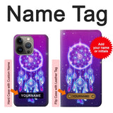 iPhone 13 Pro Hard Case Cute Galaxy Dream Catcher with custom name