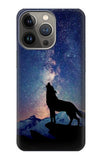 iPhone 13 Pro Hard Case Wolf Howling Million Star