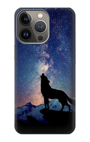 iPhone 13 Pro Hard Case Wolf Howling Million Star