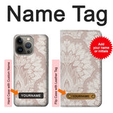 iPhone 13 Pro Hard Case Mandal Line Art with custom name