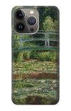 iPhone 13 Pro Hard Case Claude Monet Footbridge and Water Lily Pool