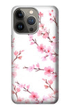 iPhone 13 Pro Hard Case Pink Cherry Blossom Spring Flower