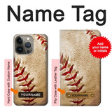 iPhone 13 Pro Max Hard Case Baseball with custom name