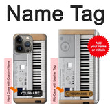 iPhone 13 Pro Max Hard Case Keyboard Digital Piano with custom name