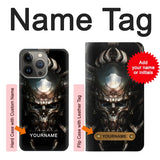 iPhone 13 Pro Max Hard Case Hardcore Insanity Metal Skull with custom name