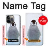 iPhone 13 Pro Max Hard Case Penguin Ice with custom name