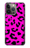 iPhone 13 Pro Max Hard Case Pink Leopard Pattern