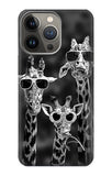 iPhone 13 Pro Max Hard Case Giraffes With Sunglasses
