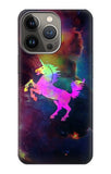 iPhone 13 Pro Max Hard Case Rainbow Unicorn Nebula Space