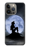 iPhone 13 Pro Max Hard Case Mermaid Moon Night
