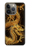 iPhone 13 Pro Max Hard Case Chinese Gold Dragon Printed