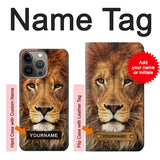 iPhone 13 Pro Max Hard Case Lion King of Beasts with custom name