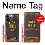 iPhone 13 Pro Max Hard Case Holy Bible Cover King James Version with custom name