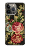 iPhone 13 Pro Max Hard Case Vintage Antique Roses